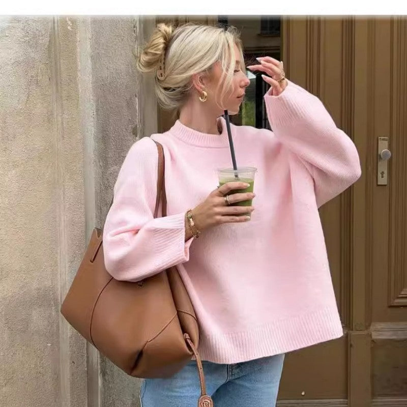 Sweet Crewneck Casual Sweater