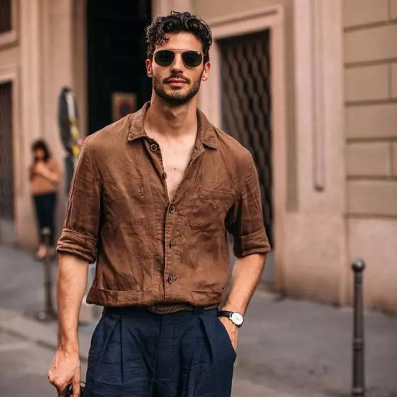 Solid Casual Slim Fit -paita