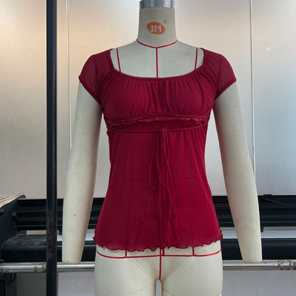 Verkkonauhainen paita