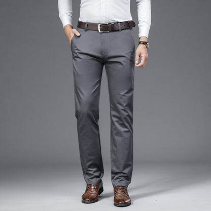 Miesten korkeavyötäröiset suorat rennot housut