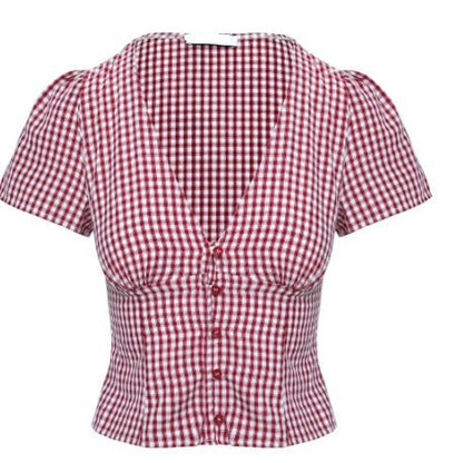 Ruudullinen nappipaita