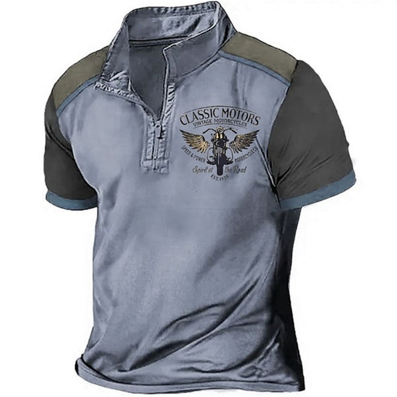 Vintage miesten lyhythihainen pikeepaita