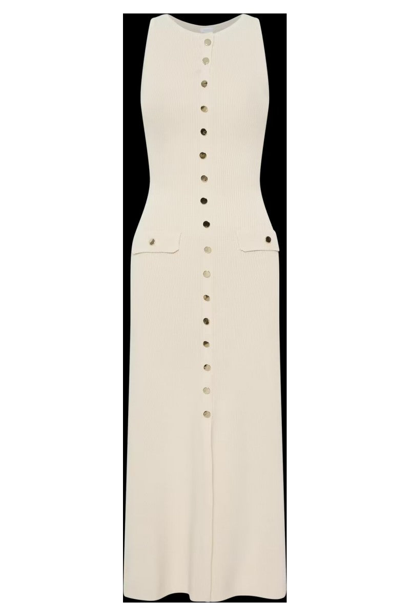 Hihaton pyöreäkauluksinen neulemekko