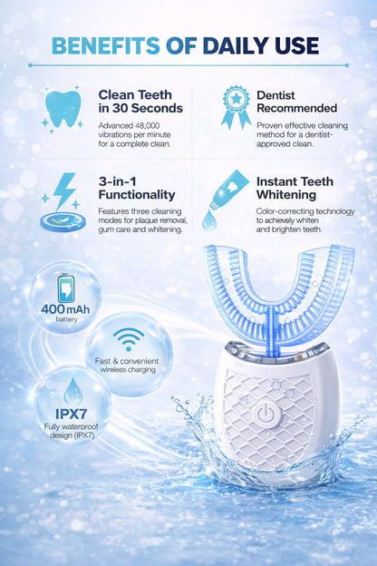 U-muotoinen sähköhammasharja
